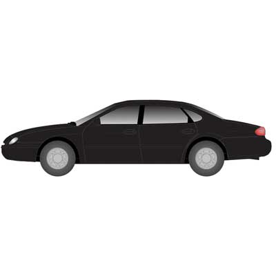 Atlas 2907 N, Ford Taurus, Ebony Satin Metallic, 2 per package