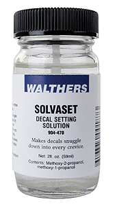 Walthers 904-470 Solvaset Decal Setting Solution 2 fluid ounces