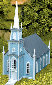 Atlas 708 HO 19th Century American Church, Plastic Model Kit, 9*1/2" x 4-3/4" x 10-3/4"