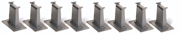 Bachmann 44472 HO, EZ Track, Tall Pier Set, 8 Piers
