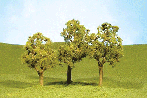 Bachmann Scene Scapes 32108, Elm Trees, 2.5" to 2.75", 4 Trees