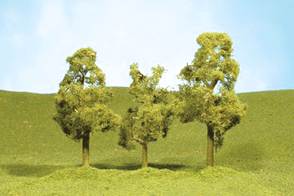 Bachmann Scene Scapes 32109, Sycamore Trees, 2.5" to 2.75", 4 Trees