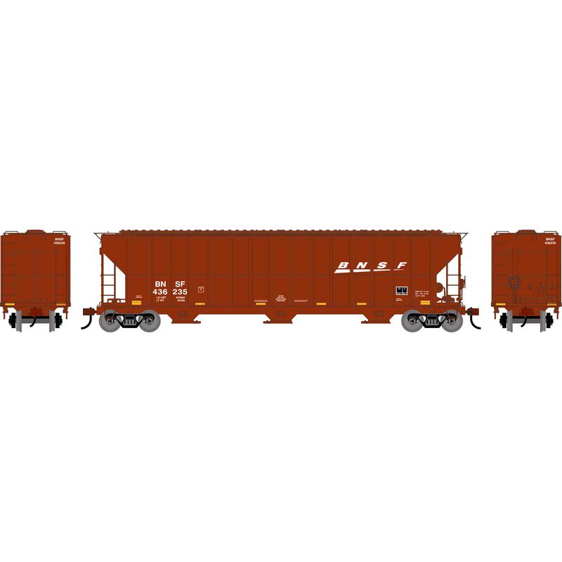 Athearn 2482 HO, FMC 4700 Covered Hopper, BNSF 436235