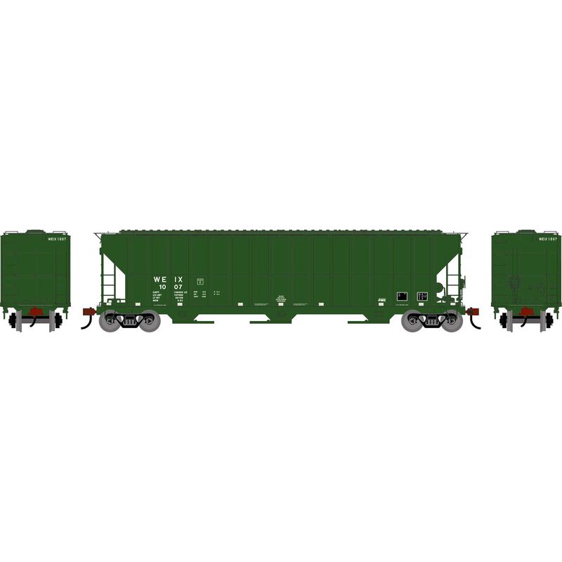 Athearn 2495 HO, FMC 4700 Covered Hopper, WEIX 1007