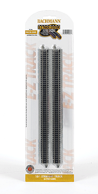 Bachmann 44815 N Nickel Silver E-Z Track 10" Straight (6 Pieces)