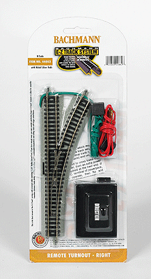 Bachmann 44862 N Right Hand Remote Switch, EZ Track, Nickel Silver