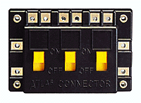 Atlas 205, Connector, 3 Double Pole Single Throw Switches