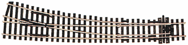Peco SL-86 HO Code 100 Insulfrog Large Right Hand Curved Turnout