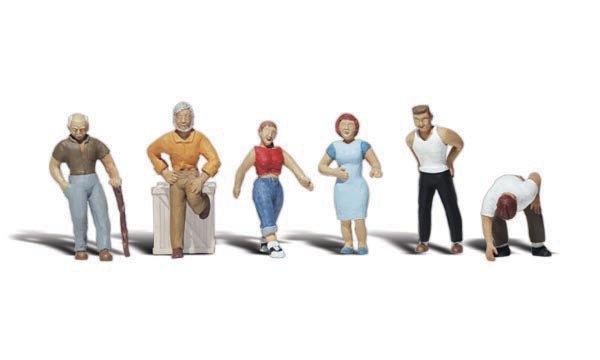 Woodland Scenics A2124 N, Ordinary People, 6 figures