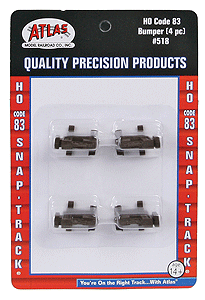 Atlas 518 HO, Code 83, Bumper, 4 Pieces