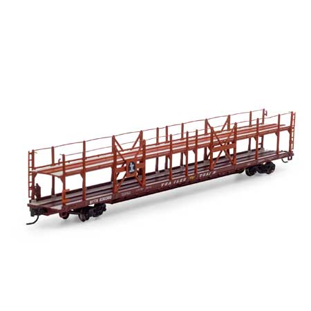 Athearn 15038 N, F89F 89'8" Auto Rack Flat Car, Illinois Central, BTTX, 930360 - House of Trains