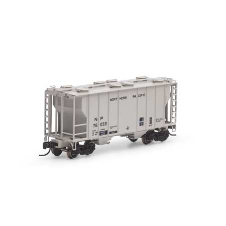 Athearn 17060 N, PS 2600 2 - Bay Covered Hopper, Northern Pacific, NP, 76058 - House of Trains