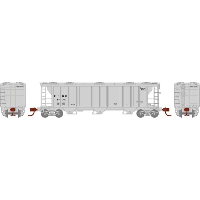 Athearn 28349 N, PS 2893 Covered Hopper, CBQ, 85007 - House of Trains