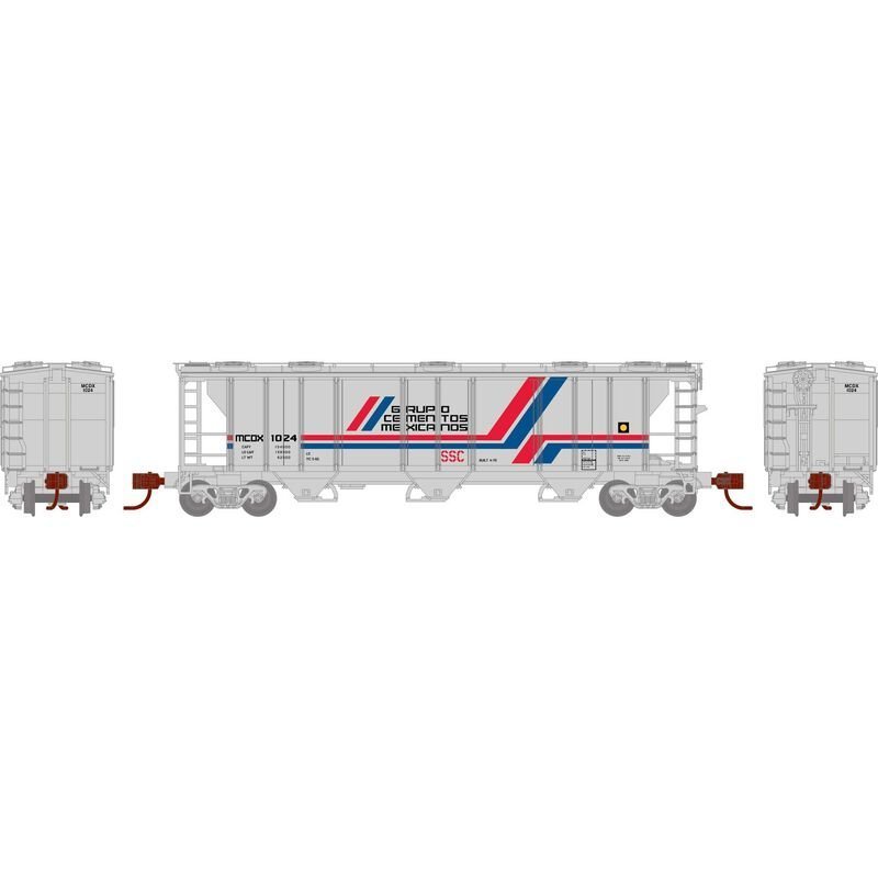 Athearn 28355 N, PS 2893 Covered Hopper, MCDX, 1024 - House of Trains