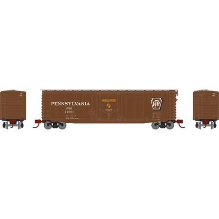 Athearn 2843 N, 50' PS-1 Box Car, Plug Door, Pennsylvania Railroad, PRR, 21001 - House of Trains