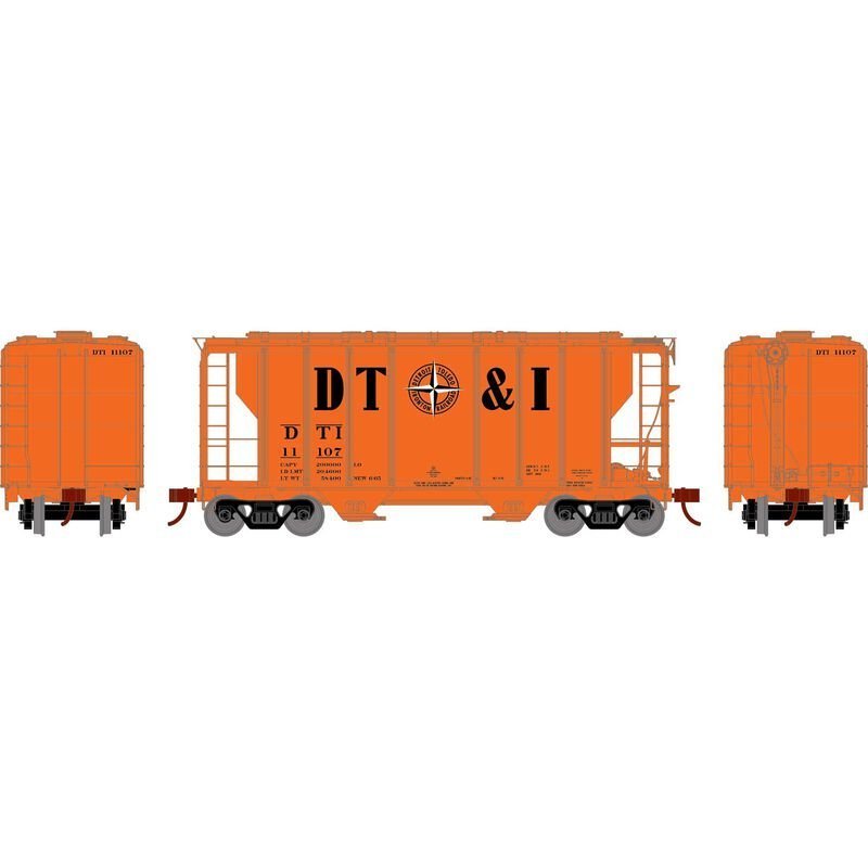 Athearn 63816 HO, PS 2600 2 - Bay Covered Hopper, DTI, 11107 - House of Trains