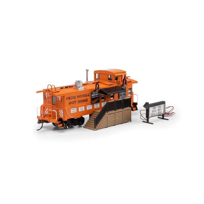 Athearn 74040 HO, Concession Stand Caboose, Iron Horse Hot Dogs - House of Trains