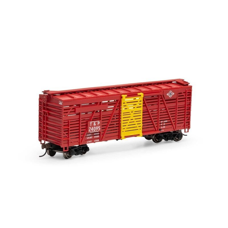 Athearn 76005 HO, 40' Stock Car, Texas and Pacific, TP, 24095 - House of Trains