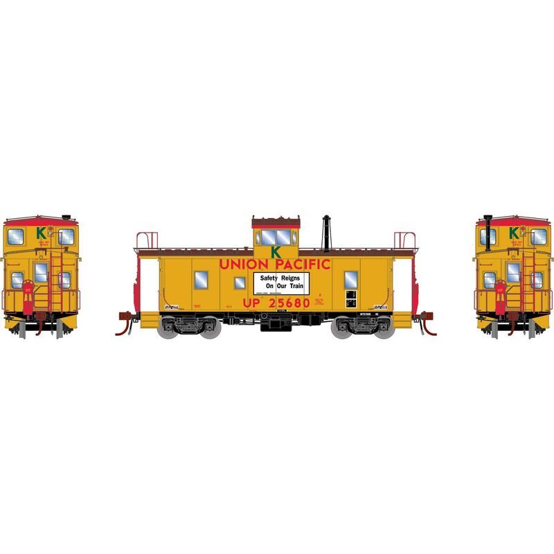 Athearn G79034 HO CA - 9 Caboose, Sound Car, LED, UP, 25680 - House of Trains
