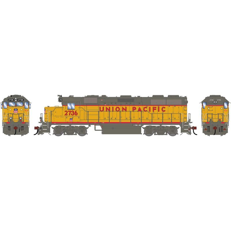Athearn Genesis 1970 HO, GP39-2 Phase I, DCC Ready, UP 2736 - House of Trains