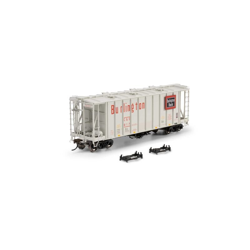 Athearn Genesis 2132 HO, 40' 2600 CF Airslide Covered Hopper, Early, Chicago Burlington Quincy, 817 - House of Trains