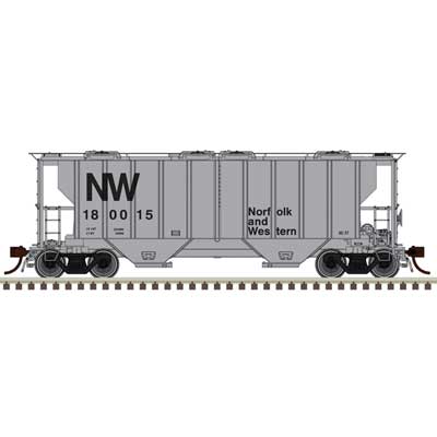Atlas 20 007 698 HO, Portec 3000 Covered Hopper, Norfolk and Western, NW 180015 - House of Trains