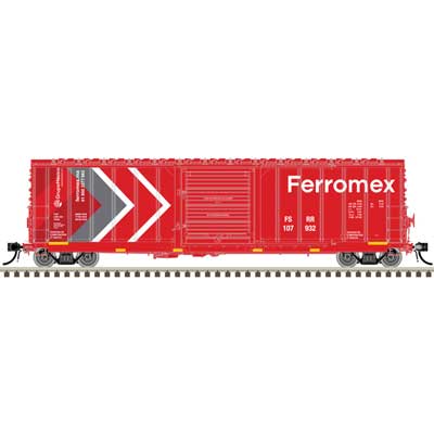 Atlas 50 007 134 N, CNCF 5000 Box Car, Ferromex, New Image Red, FSRR 107932 - House of Trains