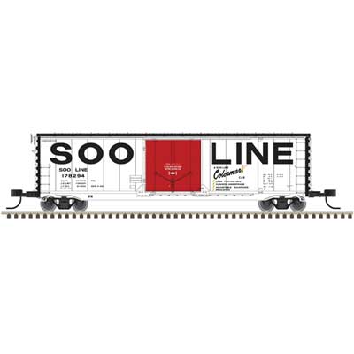 Atlas 50 007 162 N, General American 50' RBL Box Car, Loo Line, SOO 178300 - House of Trains