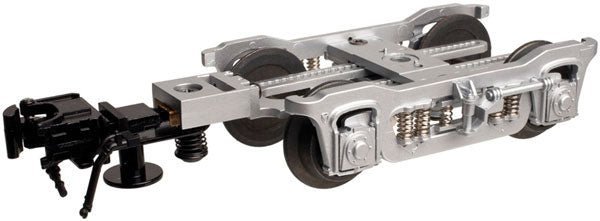 Atlas 66037 O Streamlined Passenger Trucks, Silver, 3 - Rail (1 Pair) - House of Trains