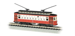 Bachmann 61091 N, Brill Trolley, Analog, Red, Chicago - House of Trains