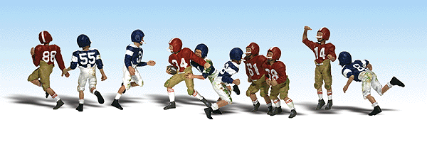 Woodland Scenics A1895 HO, Youth Football Players,