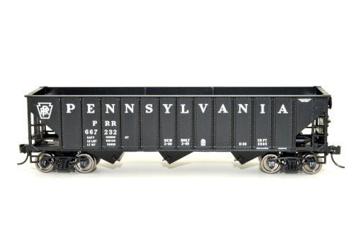 Bowser 42929 HO, 70 Ton, 12 Panel Triple Hopper, PRR, 667232 - House of Trains