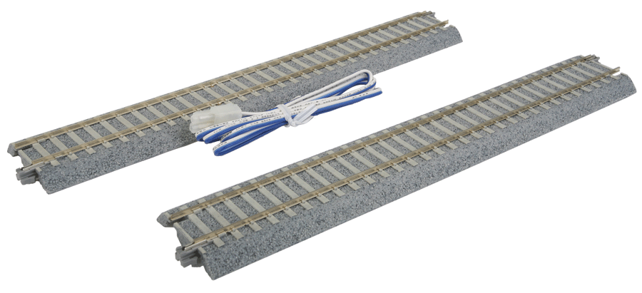 Kato 2-153 HO Unitrack Feeder 9-3/4" (246mm) Straight, Concrete Ties (2 Pieces)