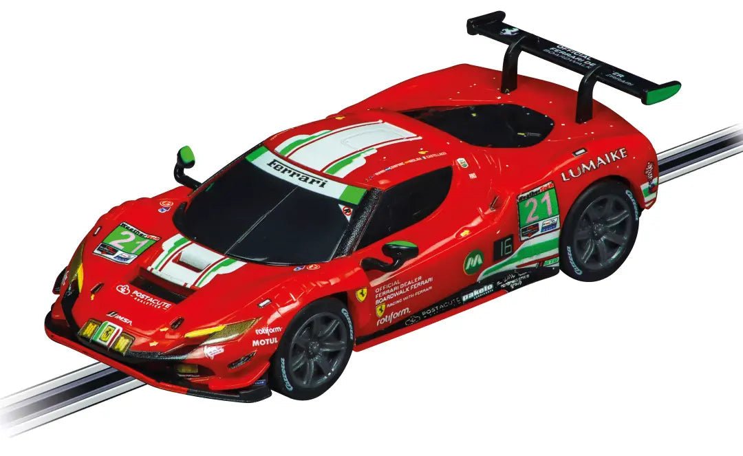 Carrera 64242, GO!!!, Slot Car, Ferrari 296 GT3, AF Corse, No. 21 - House of Trains