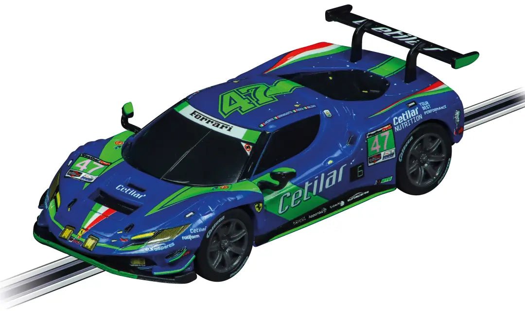 Carrera 64243, GO!!!, Slot Car, Ferrari 296 GT3, No. 47 - House of Trains