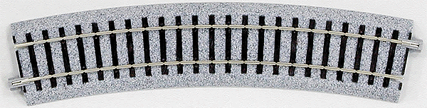 Kato 2-270 HO Unitrack 19-1/4" (490mm) Radius Curve 22.5Degree (1/4 Circle)