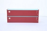 Jacksonville Terminal Company 402403 N, 40' Rib Side Container, Canada Marine, 2 Pack - House of Trains