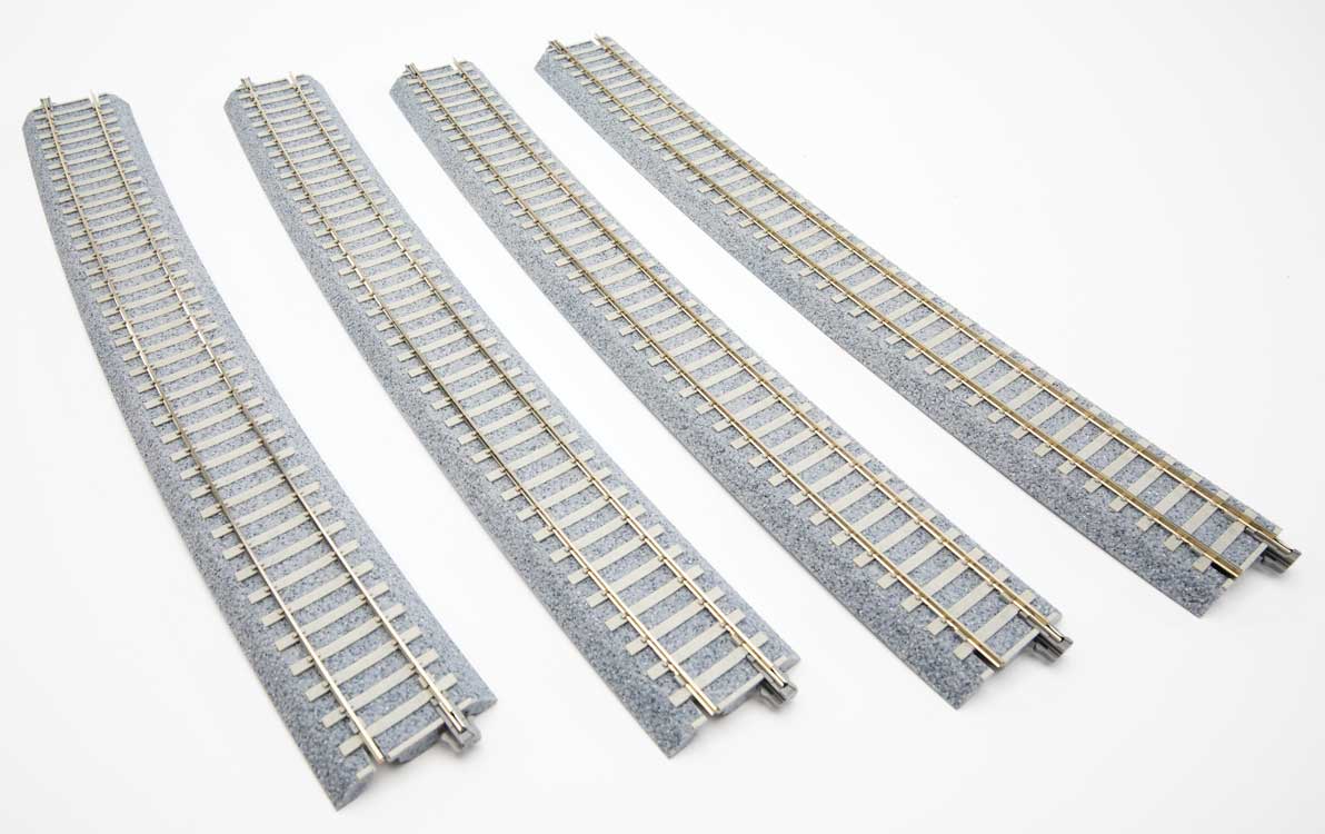 Kato 2 - 331 HO, Unitrack 63 - 1/4", Radius Curve, Concrete Tie - House of Trains