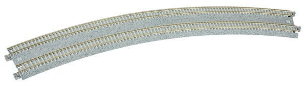 Kato 20 - 186 N 17 5/8" - 18 7/8" (447 - 480mm) 45 Degree Double Track Easement (2 Pieces) - House of Trains