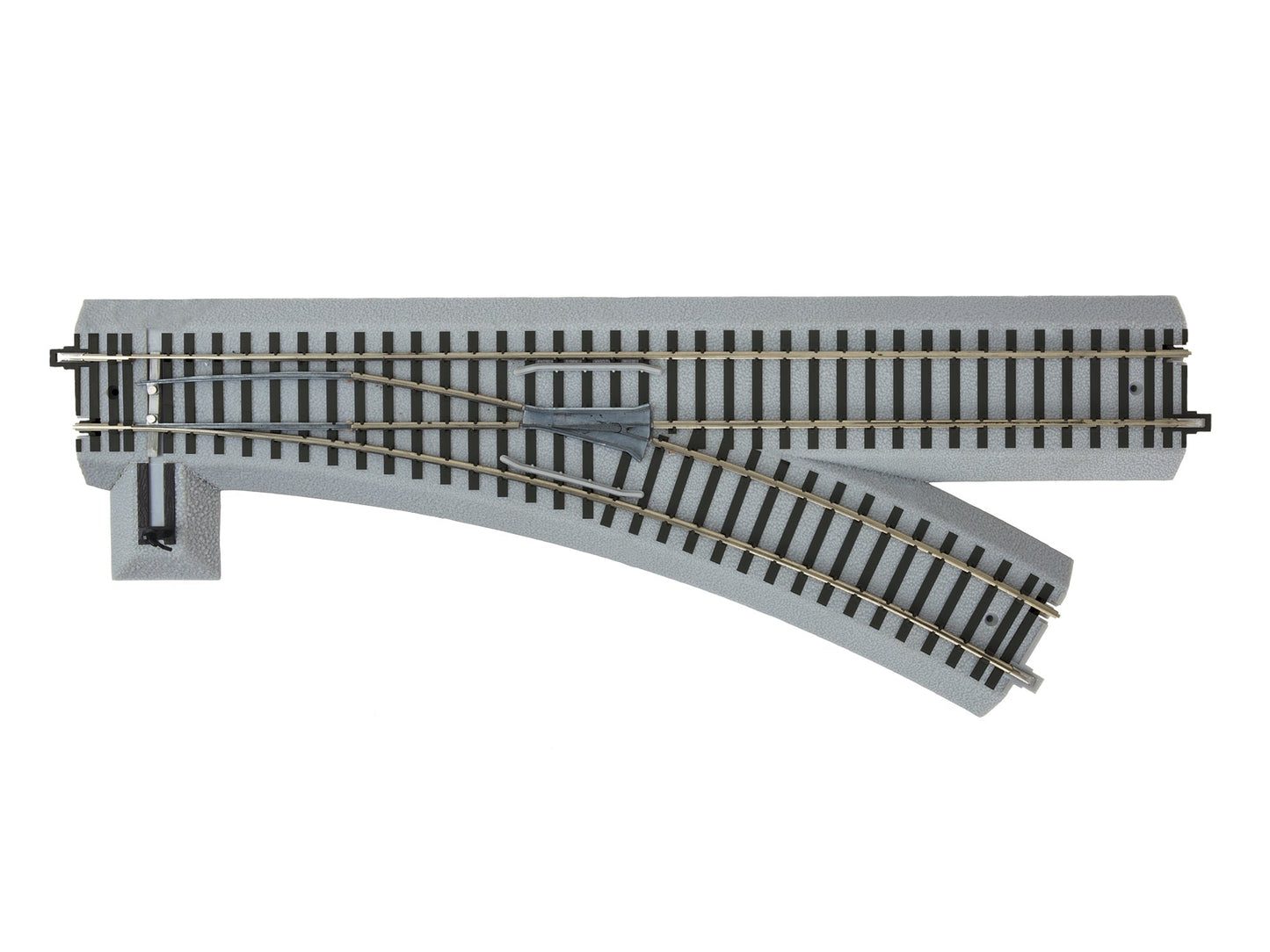 Lionel 6 - 49884 S, Fastrack Right Manual, 27" Radius, Length 15" Straight, 30 Degree R27 Turnout - House of Trains