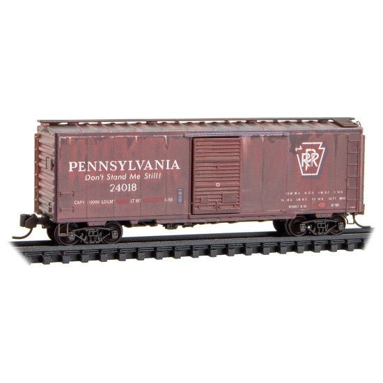 Micro - Trains Line 025 44 997 N, 40' Box Car, Weathered, PRR, 24018 - House of Trains