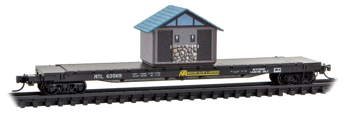 Micro - Trains Line 064 00 510 N, 57' TOFC Flat Car, April Fools Car - House of Trains