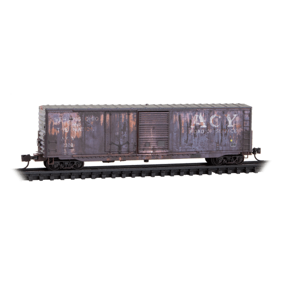 Micro Trains Line 076 44 530 N 50' Box Car, Weathered, ACY 2320 - House of Trains
