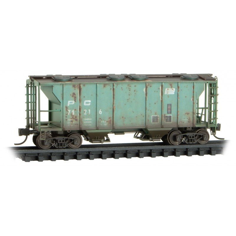 Micro - Trains Line 095 44 100 N, 2 - Bay Covered Hopper, PC, 74216 - House of Trains