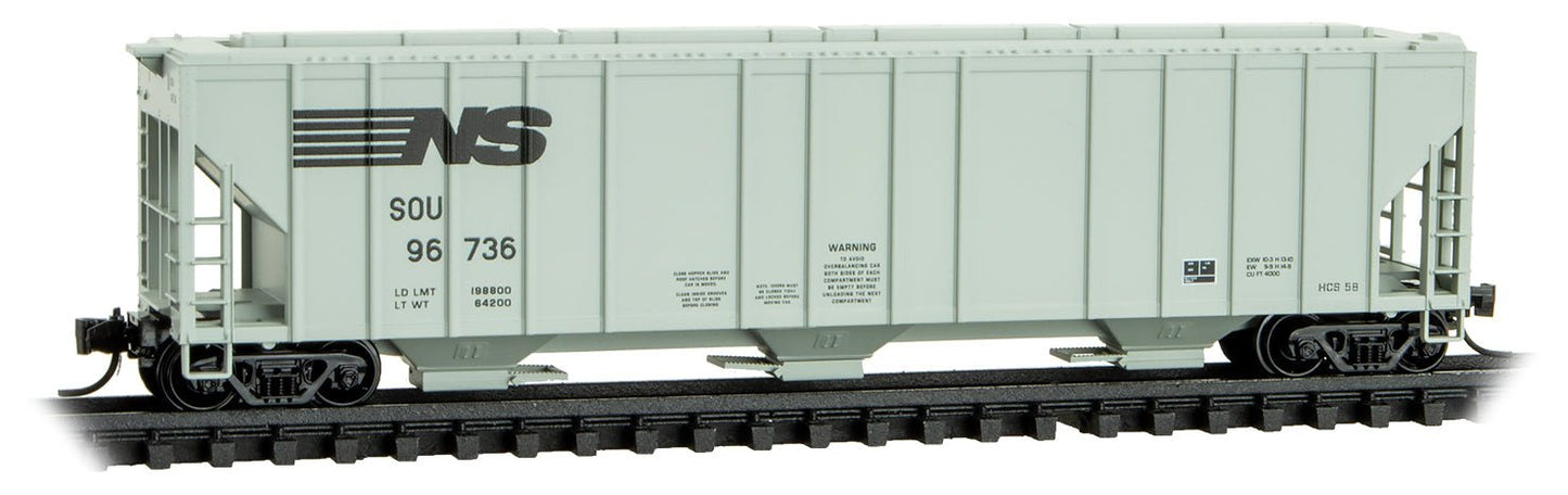 Micro-Trains Line 099 00 390 N 3-Bay Covered Hopper, SOU, 96736 - House of Trains