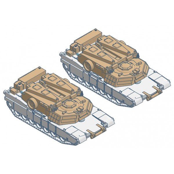 Micro - Trains Line 499 45 914 N, Kit, M1 Abrams Variant, M1 Panther Mine Clearing Vehicle, 2 - Pack - House of Trains