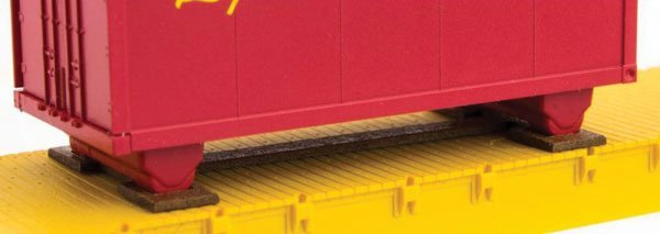 Micro - Trains Line 499 90 980 N Modern Wagon Chocks, Laser Cut Wood (24 Pieces) - House of Trains