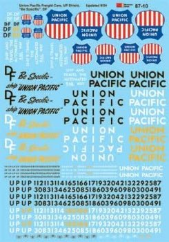 Microscale 87 - 10 HO, Union Pacific, Freight Cars, 1950 - 1970 - House of Trains