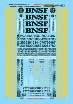 Microscale 87 - 1023 HO, Burlington Northern Santa Fe, BNSF, Heritage I Diesels, 1996+ - House of Trains