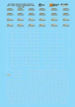 Microscale 87-1055 HO, SP, Daylight Passenger Cars, 1937-1958 - House of Trains
